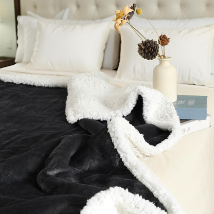 Electric Throw Heated Blanket 50'' x 60''- Soft Plush Flannel Heating Blanket